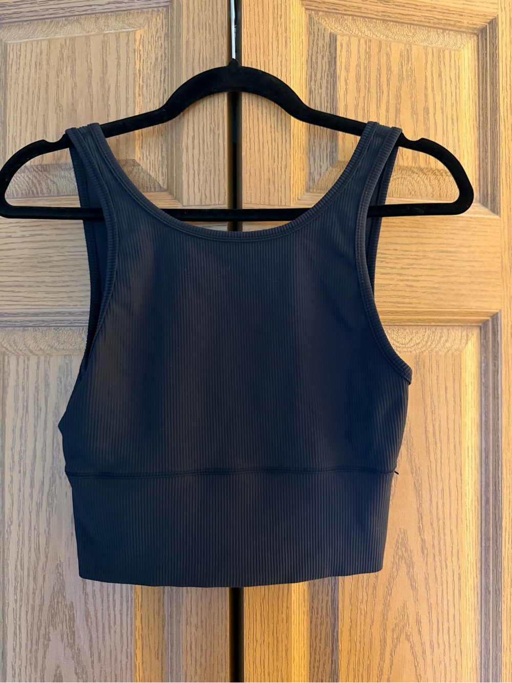 lululemon athletica Ribbed Navy Crop Tank